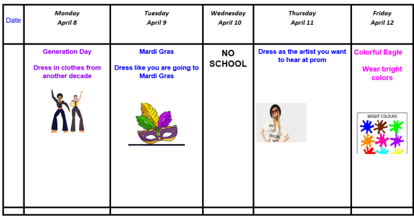 Prom Spirit Week is Almost Here!