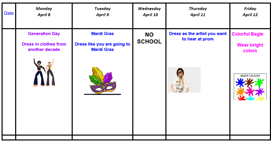 Prom Spirit Week is Almost Here!
